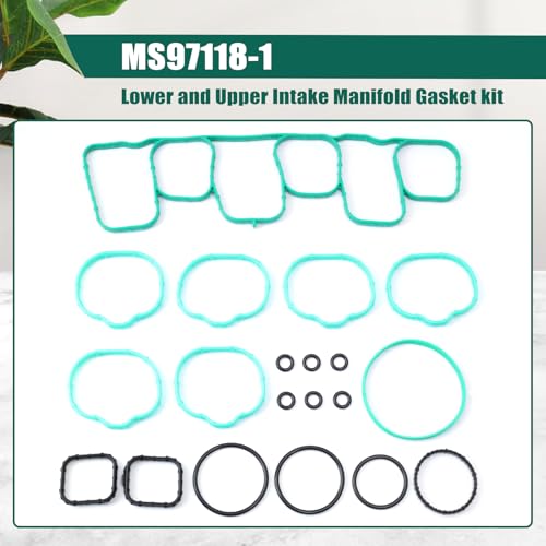 Image of YUXIVCNE MS97118-1 Lower and Upper Intake Manifold Gasket kit Replacement for Ford Edge for Explorer F-150 Flex for Taurus for Mustang for Transit-150 250 350 HD for Lincoln MKS MKT MKX MKZ