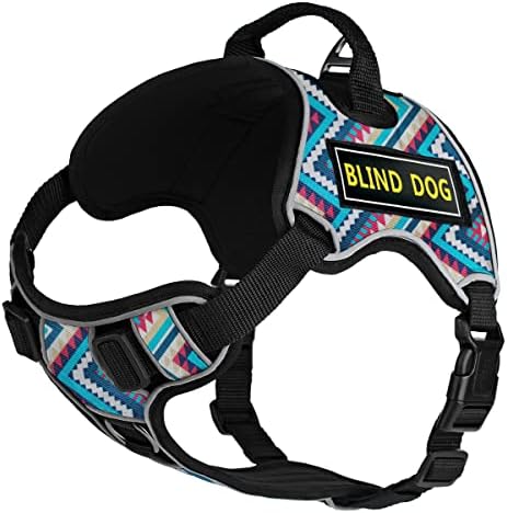Dogline Quest No-Pull Dog Harness with 3D Rubber Blind Dog Remova...