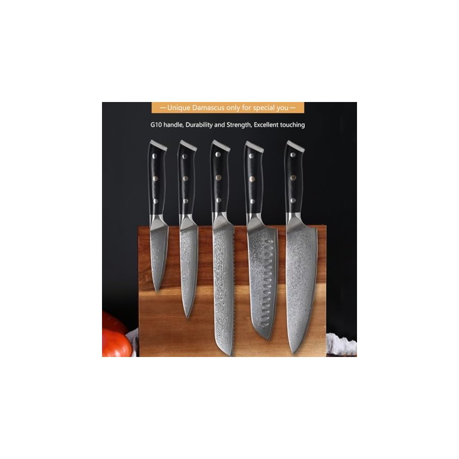 Knife-Set-Damascus-Steel-Knife-Premium-Quality-6-Piece-KnivesFull-Tang-Professional-Chef-Knife-Set-With-G10-Ergonomic-HandleVG-10-Steel-Core-67-Ply-Damascus-SteelBlade-Pattern-Design Knife Set Damascus Steel Knife Premium Quality 6-Piece Knives,Full Tang Professional Chef Knife Set With G10 Ergonomic Handle,VG-10 Steel Core 67 Ply Damascus Steel,Blade Pattern Design