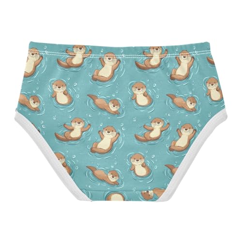 Girls Underwear Soft Cotton Otters Kids Panties in Sizes 2/3t, 4t, 5t, 6 and 82