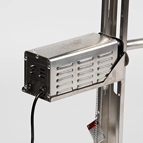 Titan Great Outdoors Open Fire 25W Spit Tripod Rotisserie Roaster Stand 125 Lb Capacity Stainless Steel Bbq Grill #TOP6