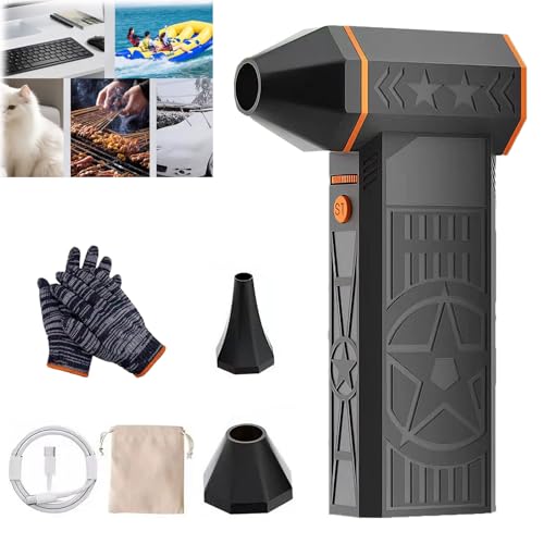 Spazzaneve termico da 5000 W, portatile per auto, regolabile, tecnologia a turbina efficiente, per sbrinamento del parabrezza dell'auto, rimozione della neve (con kit di pulizia)