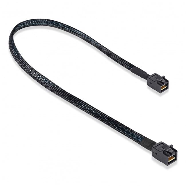 xiwai Mini SAS HD SFF-8643 - Cable interno a alta densidad HD SFF-8643 Mini SAS para servidor de datos (50 cm)