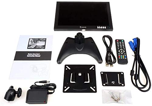 Eyoyo 10 Inch Ips Lcd Hdmi Monitor 1920X1200 Full Hd Monitor With Hdmi/Bnc/Vga/Usb Input And Speaker For Fpv Video Display Dvd Pc Laptop #TOP6