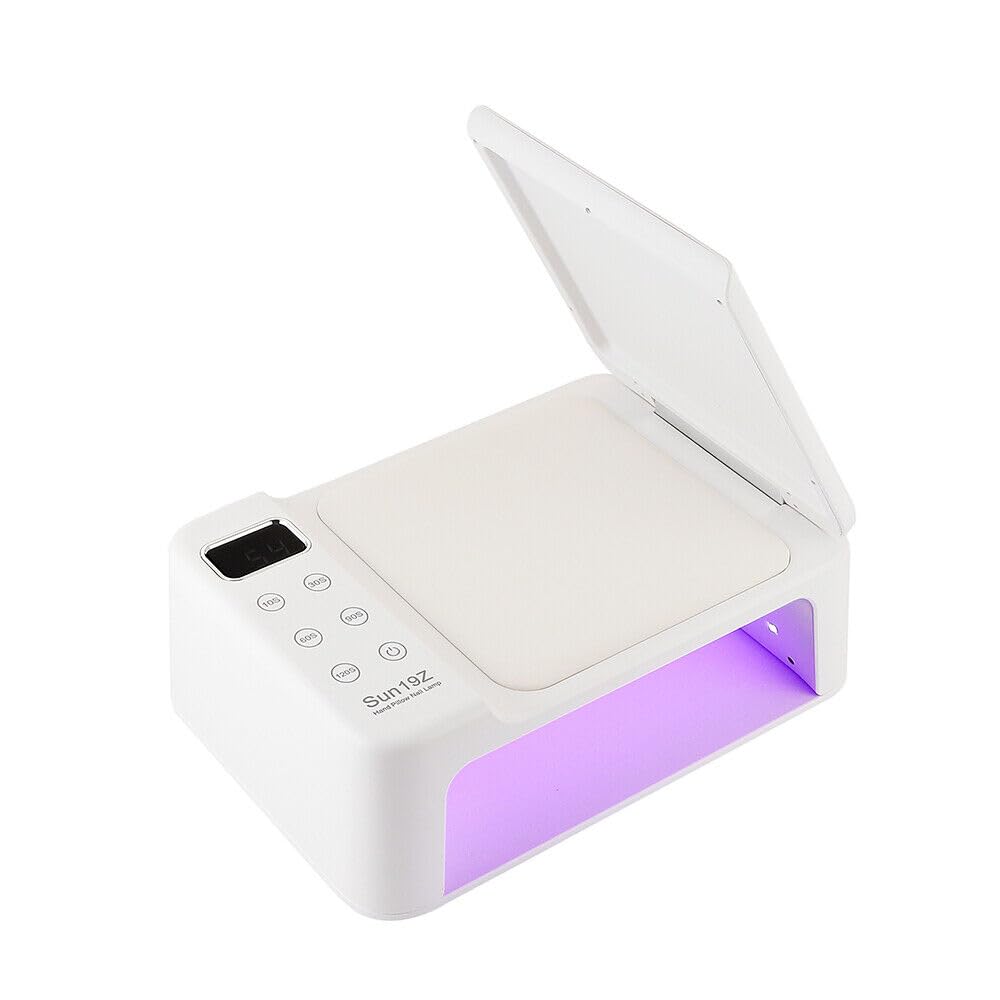 SUN 19Z lampada per unghie Uv 350W 63pcs lampada a LED perline asciuga unghie lampada per unghie a doppia mano con cuscino per poggiamano