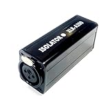  Toplionace Isolatore Audio Mono Terra Comune Professionale XLR-A200, Filtraggio del Rumore Acustico per Eliminare L\'attuale Isolamento del Suono Permalloy