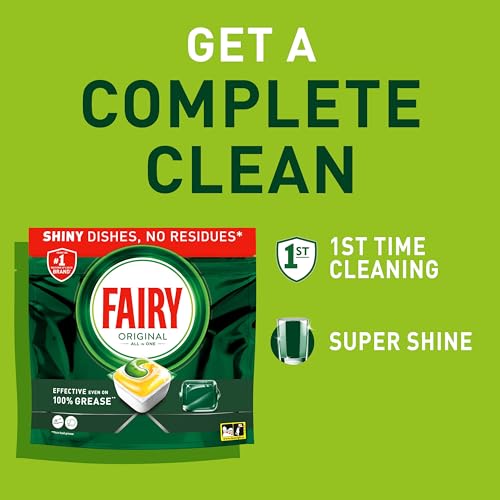 Fairy Original All in One 84 Spülmaschinentabs Zitrone - Effektiv auch bei eingetrocknetem Fett – Ansicht 2