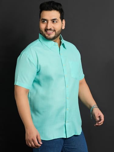 Image of Bigbanana Plus Size Men's Regular Fit Solid Shirt