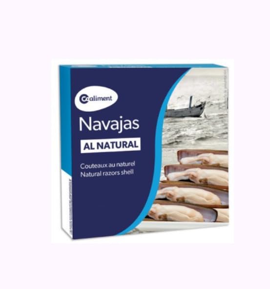 Navajas al Natural, Natürliche Scheidenmuscheln, 120g, 3er Pack