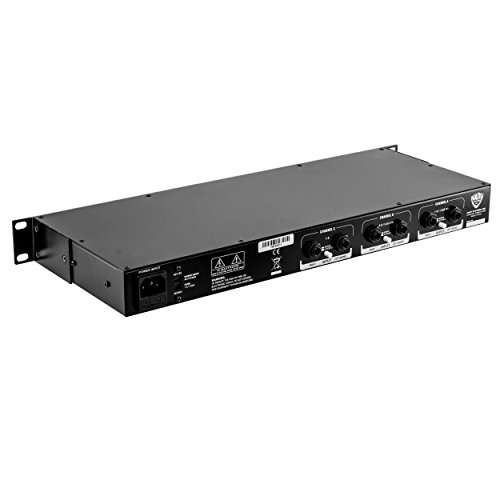 Nady HPA-8 Eight Channel Headphone Amplifier - Eight Stereo Headphone Channels, Single Rack Space, Level Adjustment and a 1/4” Headphone Output per Channel