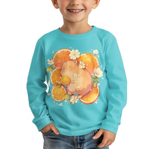 Image of Kids Long Sleeve Shirts for Girls 3-16 Year Old Cute Clothes for Teen Girls Casual Workout Tops