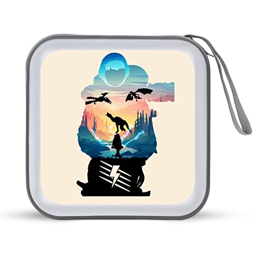 Apex Legend CDケース プラケース スリム BD DVDケース 大容量 40枚収納 ディスク収納ケース 小型 持ち運び便利 可愛い 男女兼用 旅行 自宅用 セミハード ファスナー付