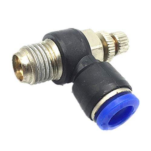 5 stuks pneumatische gasklep, push-in-snelheidsregelaar, pneumatische luchtstroomregelklep, snelkoppeling voor luchtleidingen, pneumatisch gereedschap (SL6-01 5 stuks pneumatische gasklep, push-in-snelheidsregelaar, pneumatische luchtstroomregelklep, snelkoppeling voor luchtleidingen, pneumatisch gereedschap (SL6-01