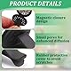 Auto Aromatherapie Ätherisches Öl Diffusor, Magnetische Kombination Auto Aroma Diffuser,Edelstahl Lufterfrischer Vent Clip Medaillon,Langlebig und Rostfrei mit 10 Ersatz Filz Pads
