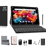 ANTEMPER Tablet 10 Zoll mit Tastatur und Stift | 16GB RAM+128GB ROM (1TB TF) 2024 Neueste Android...