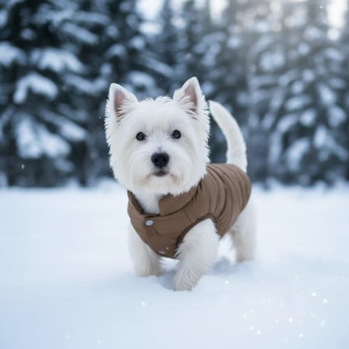 ASENKU Hundemantel Winter Hundemantel wasserdichte für Grosse Hunde Warme Fleece Hundejacke mit Geschirr Winddichte Wintermantel Hund Kleidung L