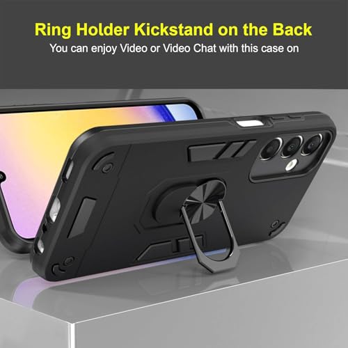 Image of NDCOM for Samsung A35 5G Back Cover | Durable and Stylish Samsung A35 5+G Back Cover Samsung A35 5G Cover | Ring Holder Case