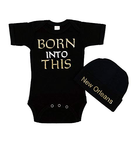 Image of PandoraTees Short Sleeve Bodysuit & Cap Set - Born into This