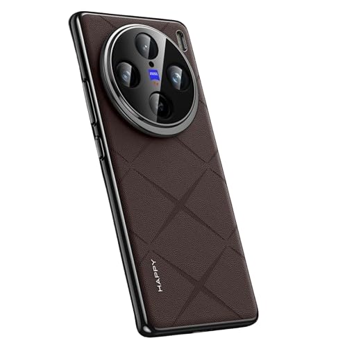 GRIPPIE Luxury Fashion Business Retro Leather Texture Case Cover for Vivo X100 Pro (Brown) (B0DFX3XR1C) Amazon Price History, Amazon Price Tracker