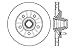 StopTech 128.65063R Sport Cross Drilled Brake Rotor; Front Right
