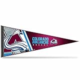 Rico Industries NHL Hockey Colorado Avalanche Primary 12" x 30" Felt Wall Décor Pennant - Great for Home/Bed Room/Man Cave Décor