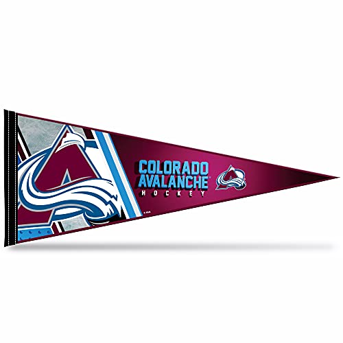 Rico Industries NHL Hockey Colorado Avalanche Primary 12" x 30" Felt Wall Décor Pennant - Great for Home/Bed Room/Man Cave Décor