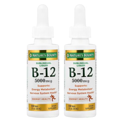 Nature's Bounty, Super Strength B-12, 5000mcg, 2 Oz (Pack of 2) - image 1