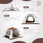 EchoSmile Tente de pop-up instantanée de 2/3 personne - 3000mm Tente de camping ultra-légère étanche pour la randonnée & Camping