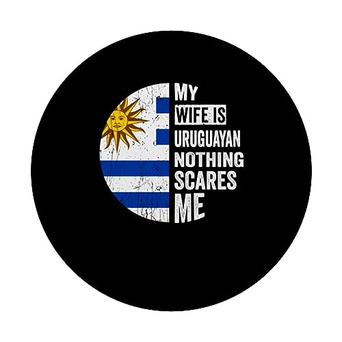 Uruguayan Roots Outfit Funny Uruguay Heritage For Men PopSockets Swappable PopGrip, Black - Image 3