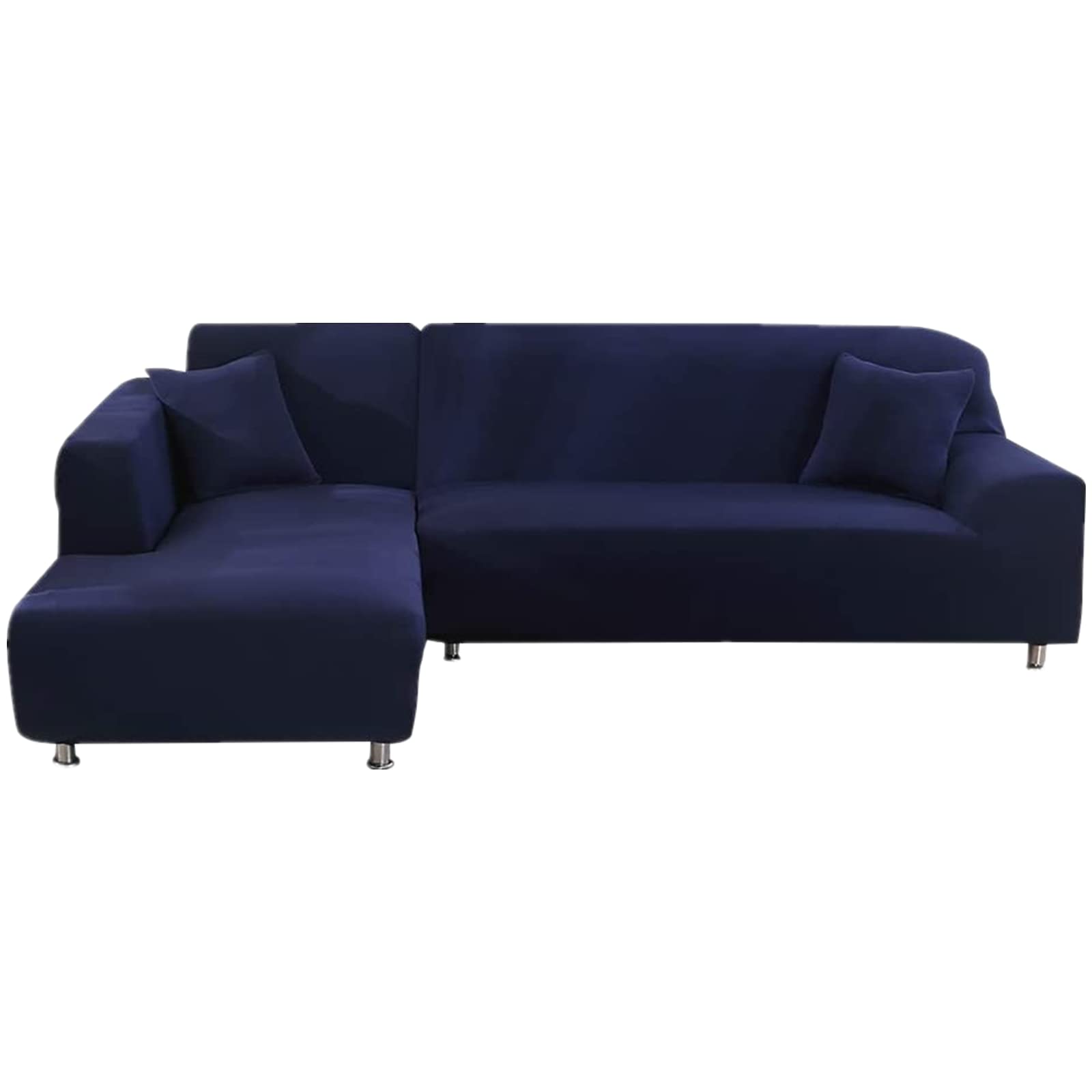 Mingfuxin Sectional Couch Covers, Stretch Sofa Slipcovers L Shaped Anti Slip Corner Sofa Cover Chaise Lounge Protector with 2 PCS Pillow Covers for 3 Seaters + 4 Seaters L-Type Sectional Sofa Couch — image 1