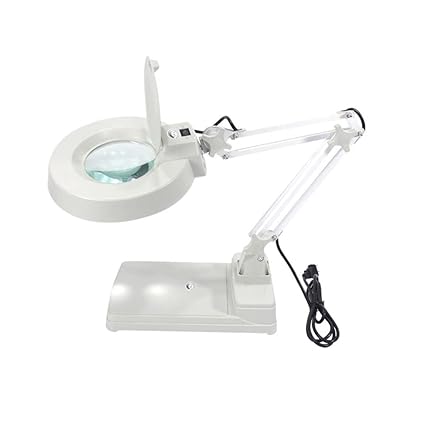 Global Static Solutions 10X LED Magnifier Lamp for Desk Table