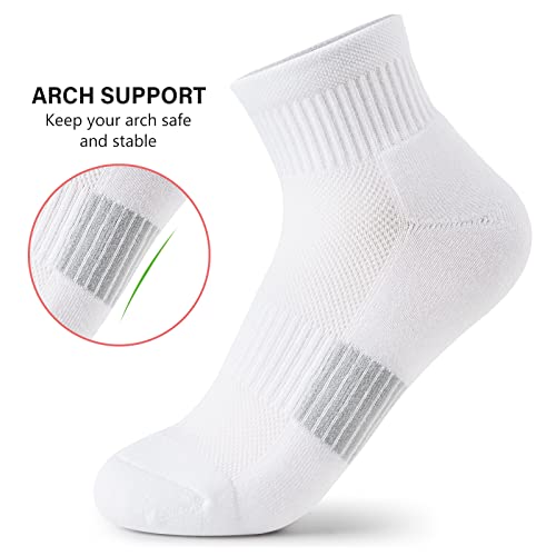 Gonii Ankle Socks Womens Athletic Thick Cushioned Running Hiking Low Cut 5-Pairs2