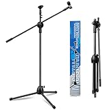 Trintion Mikrofonständer Einstellbare 73-175cm Mikrofonstativ Mikrofon Ständer mit 2...