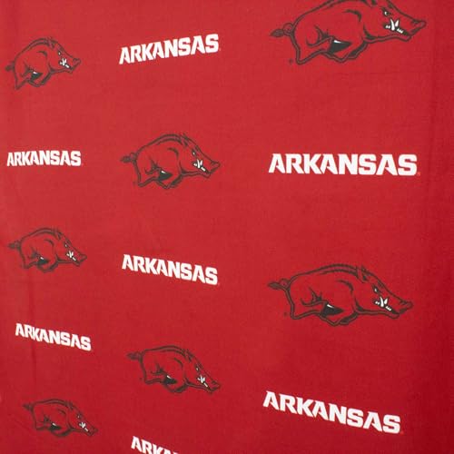 Image of Everything Comfy NCAA Arkansas Razorbacks Bright and Colorful Shower Curtain Cover 70 inch x 72 inch