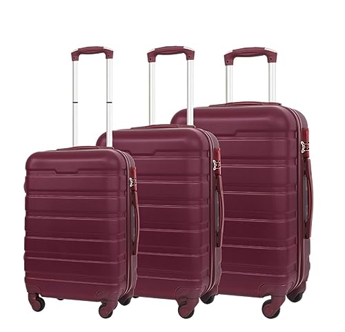 Suitcase Luggage Suitcase Sets Hardside with Double Spinner 3 Piece Travel Luggage Set Lightweight Suitcase with Wheels