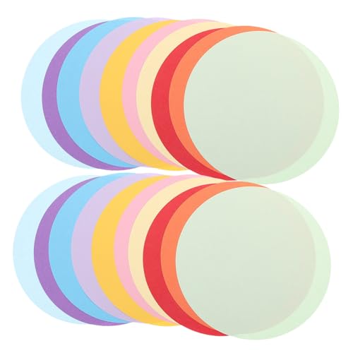 Papel artesanal de colores círculos para proyectos escolares y manualidades infantiles