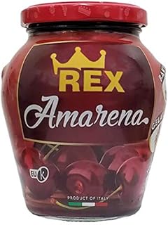 Sanniti REX Italian Amarena Cherries in Syrup, 16.23 Ounce