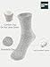 COTTON DAY Unisex Little Kids Youth Boys Girls Soft Cotton Crew Dress Socks Seamless Toe 6 Pack 6-8 years Plain Lt Gray M (8)