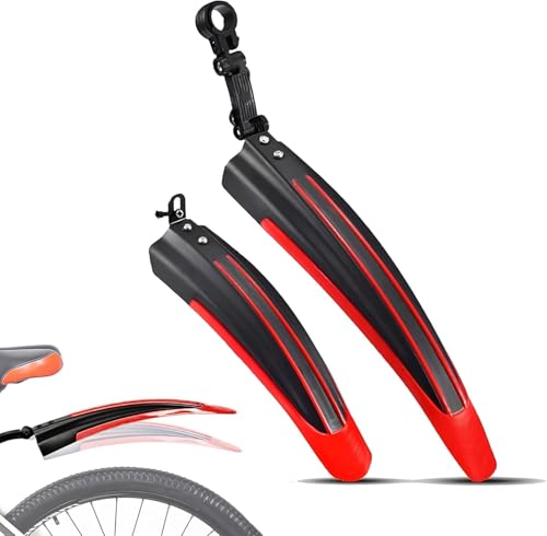 ● 【Materiali di Alta Qualità】: I nostri parafanghi per bicicletta sono realizzati con materiali resistenti per una buona durata. Sono impermeabili e antiurto, il che li rende una soluzione affidabile per tutte le condizioni atmosferiche. Che tu stia percorrendo lunghe distanze o spostandoti in città, offrono una protezione efficace e affidabile.