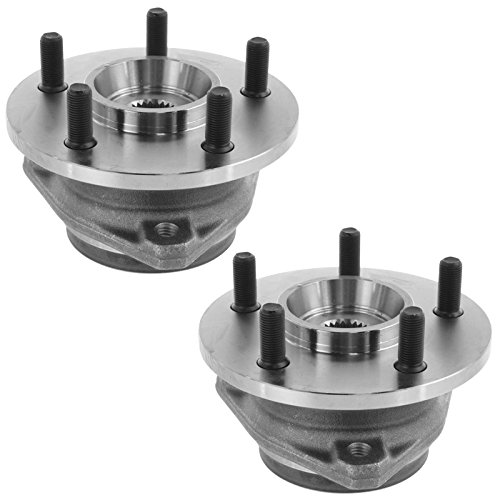 Image of TRQ Wheel Bearing and Hub Assembly Set for 1989-1999 Jeep Cherokee | for 1990-1992 Jeep Comanche 1993-1998 Jeep Grand Cherokee RWD Driver and Passenger Side with Composite Rotors