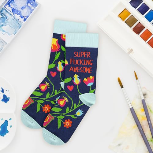 Image of Funny Socks for Women and Teenage Girls, Cute Crazy Unique Novelty Gifts | Gifts for Valentines Birthdays Easter Mothers Day Christmas Stocking Stuffers