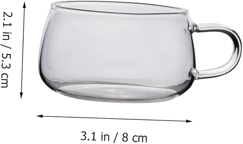 Miniatura 6 de Taza de cristal transparente Tazas de té de cristal transparente Tazas de café transparentes Taza de bebida de hielo Taza de café de vidrio Taza de