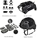rabuu Tactical Airsoft Helmet Set with Noise-Canceling Headset & Cover - Adjustable for Paintball, CS Games, Cosplay, Hunting(B,Medium)