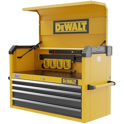 DEWALT Tool Chest with 4 Drawers, 37 Inch, 100lb Drawer Capacity, DEWALT Workshop Storage System Compatible (DWST37041)