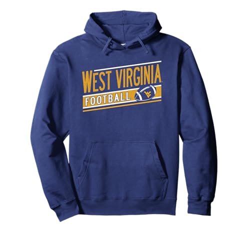 West Virginia Mountaineers Football Retro Navy Pullover Hoodie