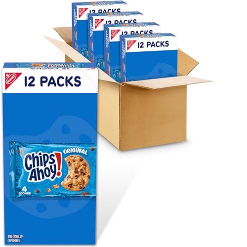 CHIPS AHOY! OriginalChocolate Chip Cookies, 48 Snack Packs (4 Boxes)