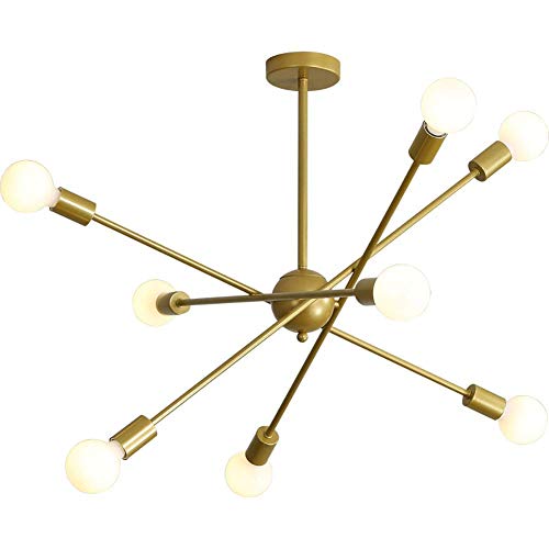 Lámpara de techo de hierro industrial para iluminar salones oscuros 2