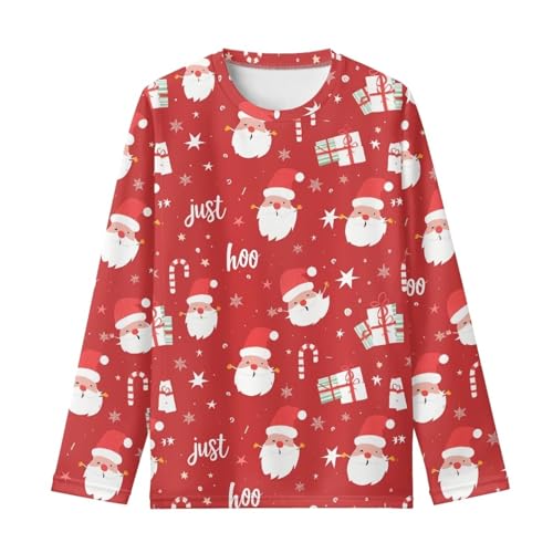 Image of Girls Long Sleeve Shirts Casual Crewneck Soft T-shirts for Girls 3-16 Years Old