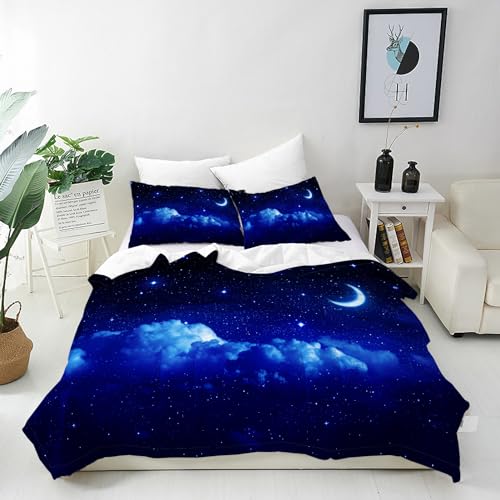 Image of ANHOPE Night Duvet Cover Set, Single Size, 2 Pillowcases