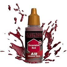 Warpaints Acrylics Air Encarmine Red 1x 18ml Acrylic Paint by The Army Painter Hobby Paint Dungeons and Dragons Miniatures, Warhammer 40K Miniatures, Models TTRPG D&D DND